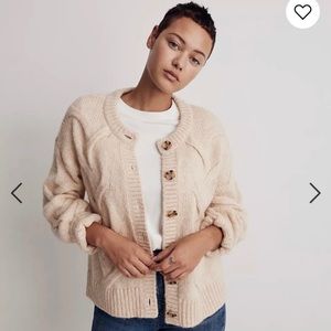 Madewell Cable Ashmont Cardigan